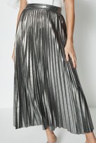 Thumbnail for your product : Coast Metallic Pleated Midi Skirt