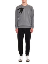 Thumbnail for your product : McQ Swallow-print cotton sweatshirt