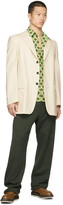 Thumbnail for your product : Dries Van Noten Green French Terry Wide-Leg Lounge Pants