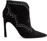 Thumbnail for your product : Sigerson Morrison Black Georgie Studded Heel Cowboy Boot