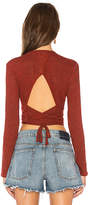 Thumbnail for your product : Lanston Wrap Back Long Sleeve Top
