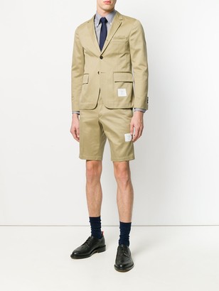 Thom Browne Cotton Twill Unconstructed Chino Shorts