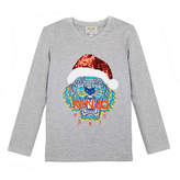 Thumbnail for your product : Kenzo Flip Sequin Santa Tiger Tee, Size 4-6