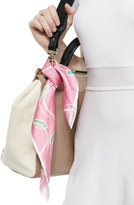 Thumbnail for your product : Anna Coroneo Peach-Print Silk Square Scarf