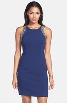 Thumbnail for your product : Lilly Pulitzer 'Chrissy' Beaded Crepe Sheath Dress