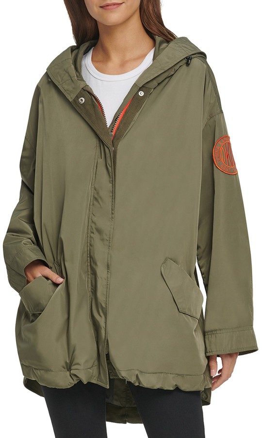 DKNY Hooded Anorak Rain Jacket ShopStyle