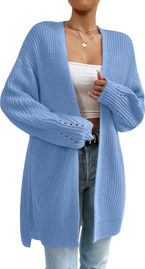 Oversized Chunky Knit Cardigan ShopStyle UK