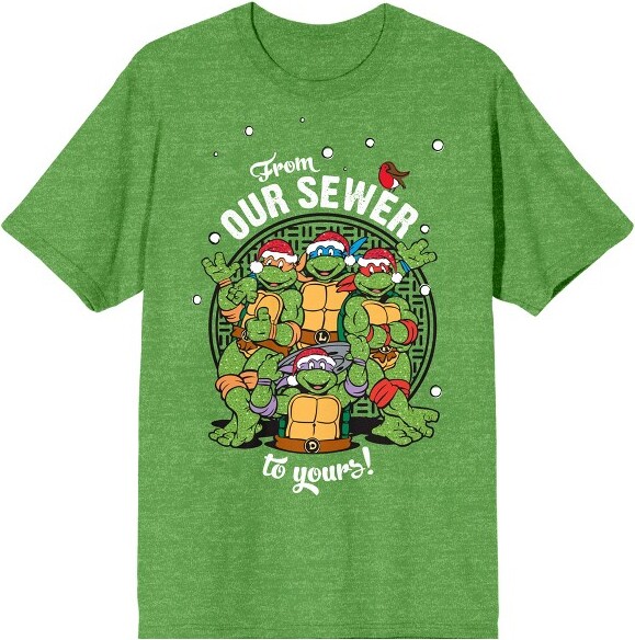 https://img.shopstyle-cdn.com/sim/1c/7b/1c7bbf6eea9c064c279962a4626f7648_best/teenage-mutant-ninja-turtles-tmnt-holiday-from-our-sewer-to-yours-womens-green-heather-crew-neck-short-sleeve-tee-xl.jpg
