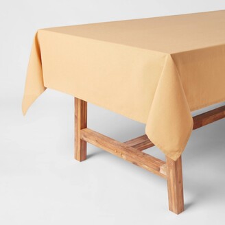 Threshold 120" x 60" Cotton Tablecloth Honey Yellow