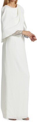 Jenny Packham Ursula Beaded Sleeve Gown