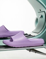 Thumbnail for your product : ASOS DESIGN sliders in lilac