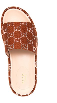 Gucci GG motif platform sandals