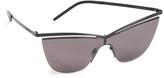 Thumbnail for your product : Saint Laurent SL 249 Metal Cat Eye Sunglasses