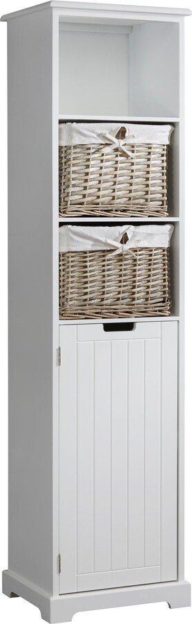 Dunelm White Willow Tall Cabinet White - ShopStyle Bath Accessories