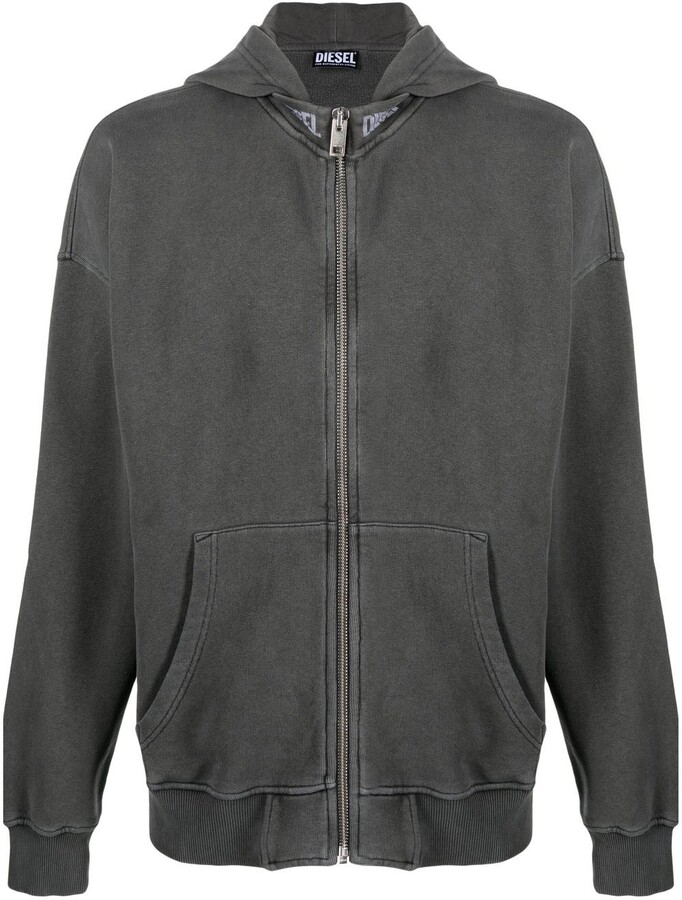 Dark Grey Zip Hoodie | Shop The Largest Collection | ShopStyle