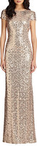 Thumbnail for your product : Badgley Mischka Sequin Cowl-Back Gown