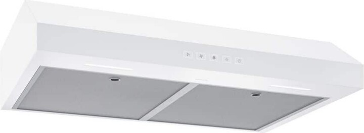 Broan NuTone Glacier 30 Inch 350 Max Blower, 1.5 Sones, Under-Cabinet Range Hood, White, ENERGY STAR