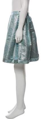 Burberry Brocade A-Line Skirt w/ Tags