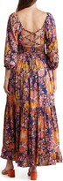 Thumbnail for your product : Angie Long Sleeve Floral Maxi Dress