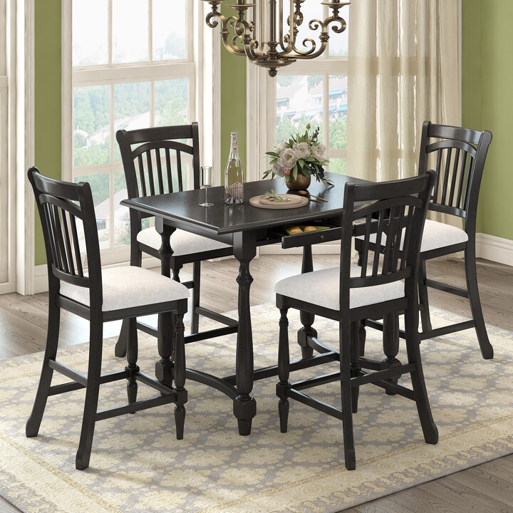 Counter Height Dining Black Piece Dining Set Dining Table Set