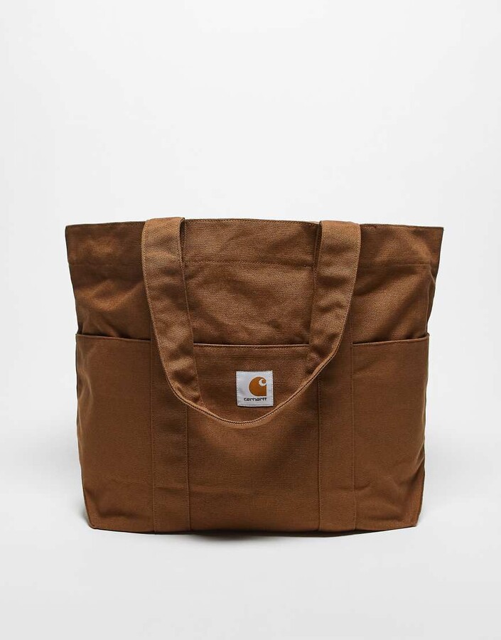 Carhartt WIP parker tote bag in brown