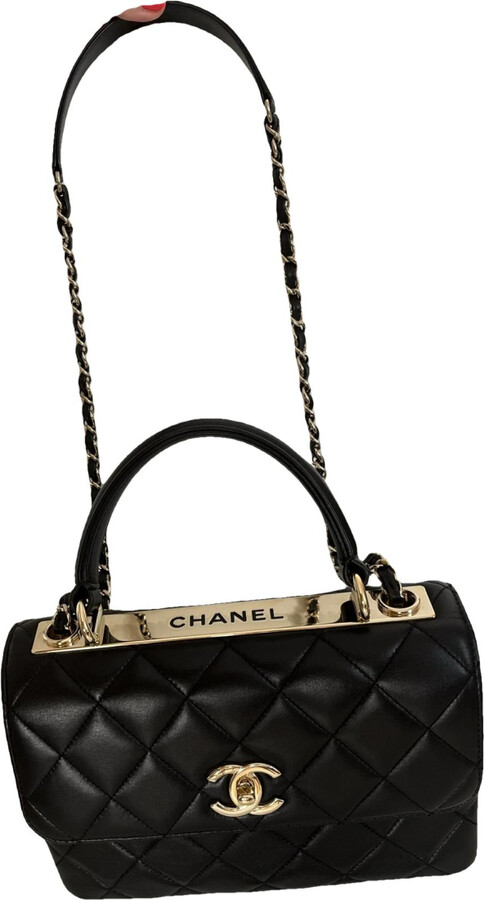 Chanel Black Quilted Leather Mini Classic Top Handle Bag Chanel