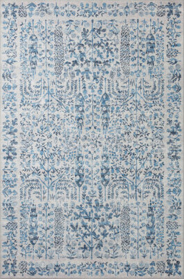Rifle Paper Co. X Loloi Maison Grove Blue Area Rug