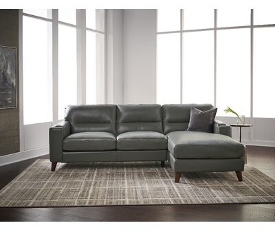 Grey Leather Sectional The World, Gray Leather Sofa With Chaise