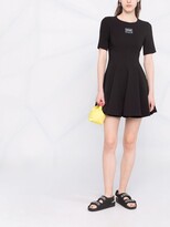 Thumbnail for your product : Versace Jeans Couture Logo-Patch Short-Sleeve Dress