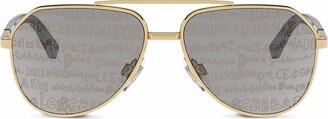 Dolce & Gabbana Children Graffiti pilot-frame sunglasses