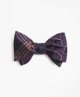 Thumbnail for your product : Brooks Brothers Large Diamond with Oversized Plaid Reversible Bow Tie