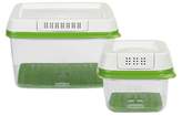 Thumbnail for your product : Rubbermaid 2ct FreshWorks Produce Saver Food Storage Container with Lid Green