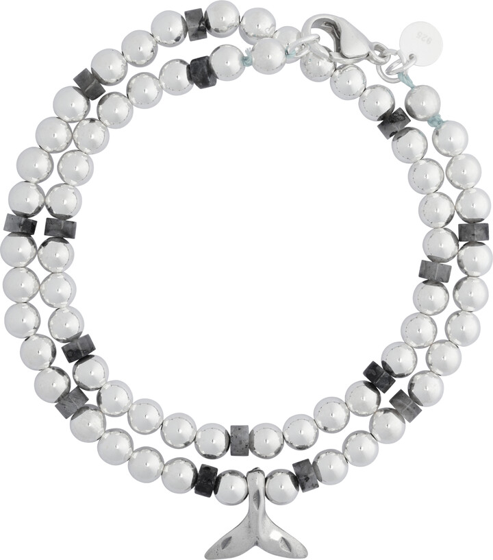 Emma Rae Women's Sterling Silver & Gemstone Double-Wrap Bracelet