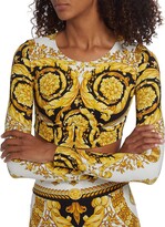 Thumbnail for your product : Versace Barocco Crop Top