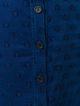 Chinti & Parker star embroidered denim skirt