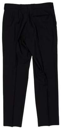 Paul Smith Flat Front Wool & Mohair Pants