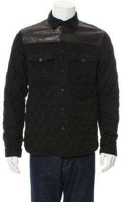 Rag & Bone Leather-Paneled Field Jacket