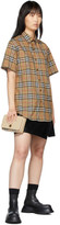Thumbnail for your product : Burberry Beige Check Jameson Short Sleeve Shirt