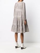 Thumbnail for your product : Tory Burch Medallion Print Puff-Sleeve Dress