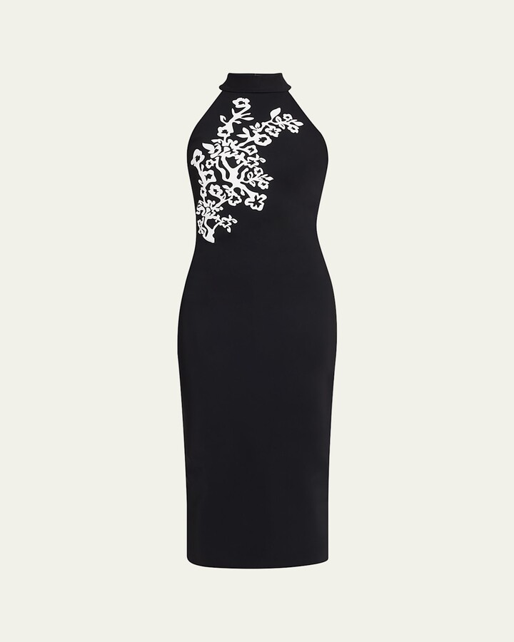 Chiara Boni La Petite Robe Kety Mock-Neck Midi Sheath Dress
