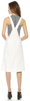 Thumbnail for your product : Whistles Mixed Fabric Overall Dress