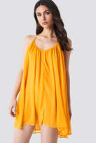 Thumbnail for your product : Na Kd Boho Thin Strap Chiffon Dress Orange