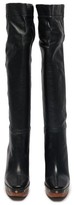 Thumbnail for your product : Jacquemus Sabots Leather Over-the-knee Boots - Black