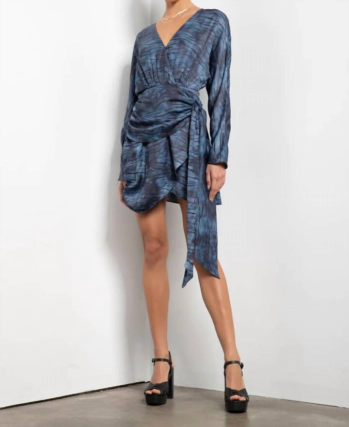 Tart Collections Isono Zebra Printed Dress In Twilight Zebra