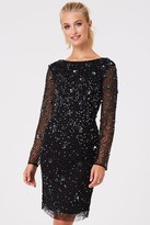 little mistress luxury georgie black hand embellished maxi dress