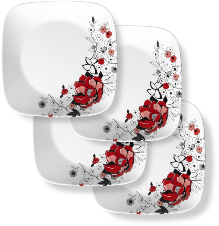  Corelle Vitrelle 8-Piece Appetizer Plate Set, Triple Layer  Glass and Chip Resistant, Lightweight Round Plates and Bowls Set, Disney's  Mickey Mouse - The True Original : Home & Kitchen