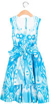 Thumbnail for your product : Oscar de la Renta Girl' Abstract Print A-Line Dress
