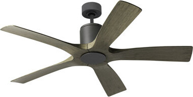 Modern Forms 54" Aviator 5 - Blade Indoor / Outdoor Smart Ceiling Fan with Bluetooth Remote Control Included, Works With Alexa and iOS or Android App
