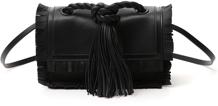 valentino fringe clutch