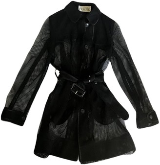 Gianfranco Ferre Black Trench Coat for Women Vintage